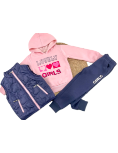 Conjunto 3 piezas chaleco niña  2