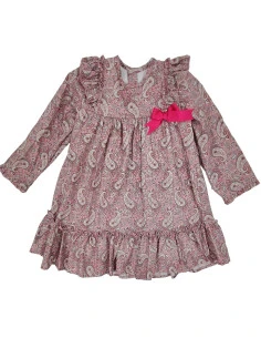 Vestido infantil floreado niña 