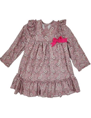 Vestido infantil floreado niña 