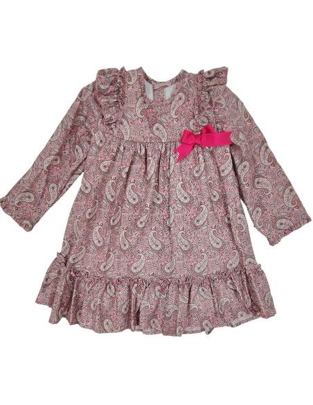 Vestido infantil floreado niña 