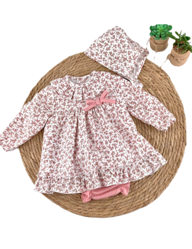 Vestido chambrita manga larga y braguita bebé niña [product.brand] 2 - Ropa para Bebé | dyley | 