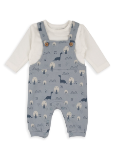 Conjunto peto dinos de bebé niño 