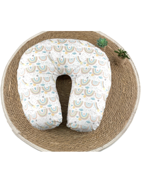 Almohada lactancia arco iris 