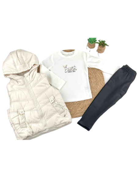 Conjunto chaleco niña 