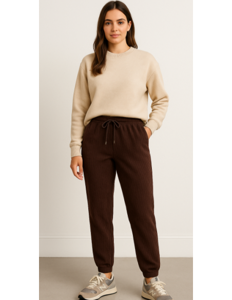 Pantalón micro pana mujer 