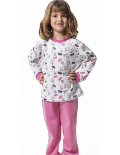 Pijama manga larga terciopelo niña [product.brand] 1 - Ropa para Bebé | dyley | 