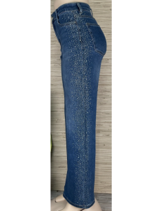 Pantalón tejano elástico mujer  2