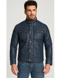 Cazadora polipiel hombre  2