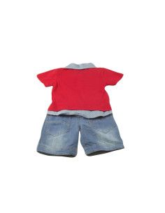 Conjunto polo y bermudas bebé niño  2