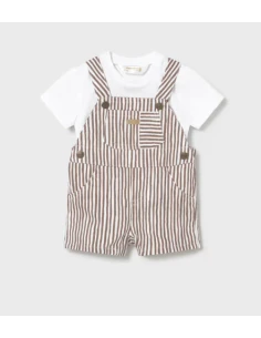 Conjunto peto con camiseta bebé niño 
