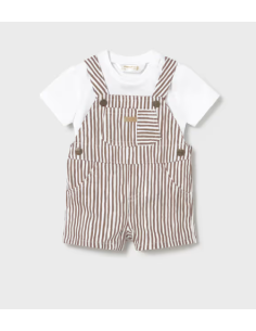 Conjunto peto con camiseta bebé niño 