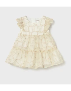 Vestido tul ceremonia recién nacida 
