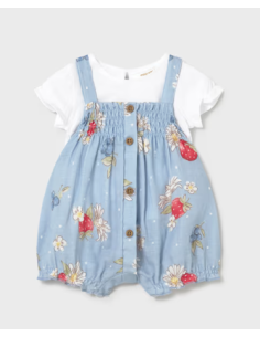 Conjunto peto camiseta recién nacida 