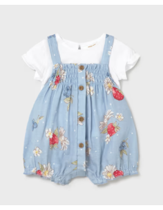 Conjunto peto camiseta recién nacida 