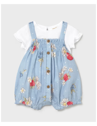 Conjunto peto camiseta recién nacida 
