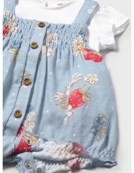 Conjunto peto camiseta recién nacida 
