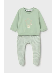 Conjunto polaina y sudadera recién nacido 