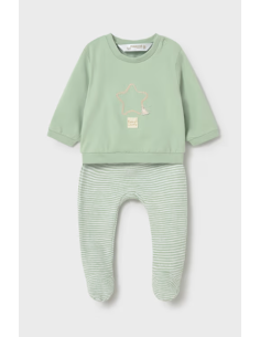 Conjunto polaina y sudadera recién nacido 
