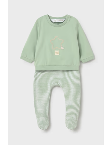 Conjunto polaina y sudadera recién nacido 