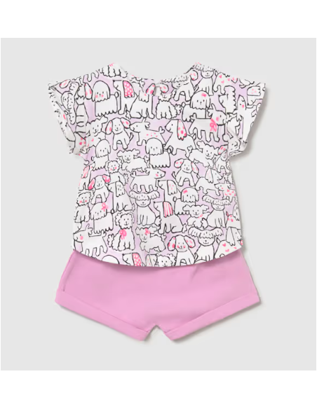 Conjunto corto bebé niña 