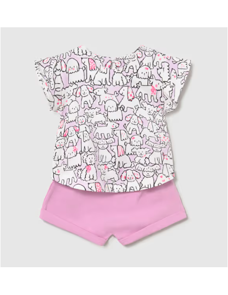 Conjunto corto bebé niña 