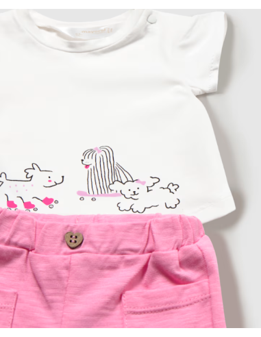 Conjunto corto bebé niña 