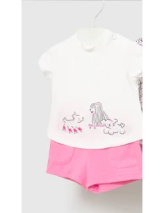 Conjunto corto bebé niña 