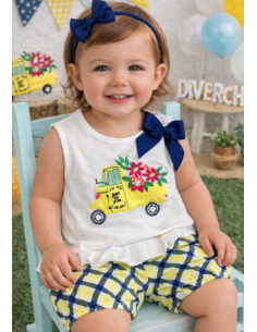 Conjunto 2 piezas camioneta bebé niña 