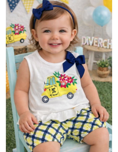 Conjunto 2 piezas camioneta bebé niña 