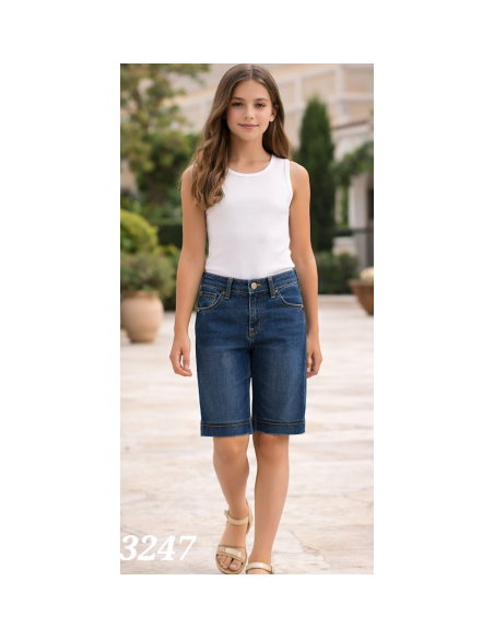 Bermuda denim bolsillos infantil 
