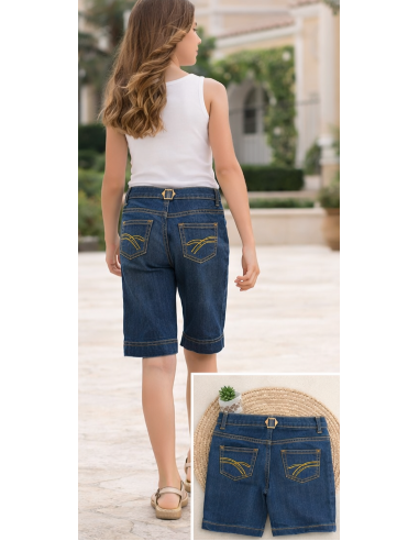 Bermuda denim bolsillos infantil 