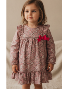 Vestido infantil floreado niña 