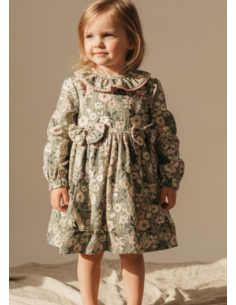 Vestido infantil flores niña 