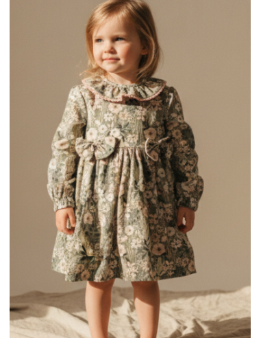 Vestido infantil flores niña 