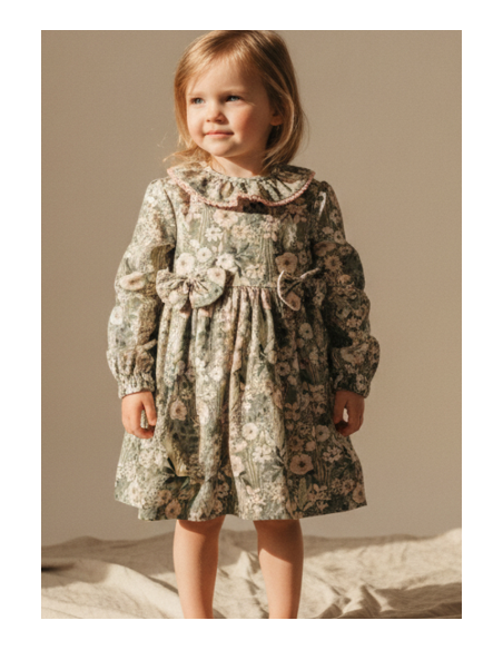 Vestido infantil flores niña 