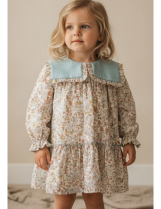 Vestido infantil floreado niña 