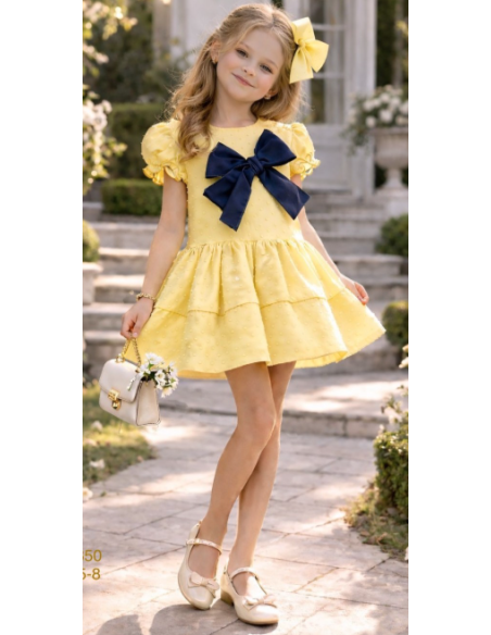Vestido sin manga plumeti niña 