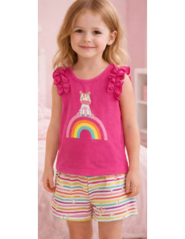 Pijama tirantes unicornio niña 