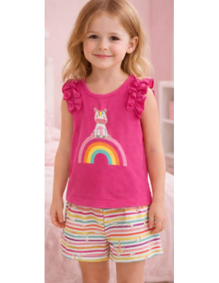 Pijama tirantes unicornio niña 