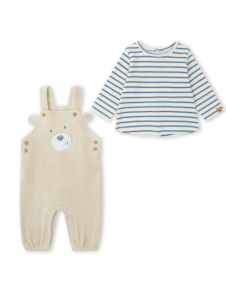 Conjunto peto oso para bebé 