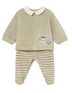 Conjunto polaina tundosado bebé niño 
