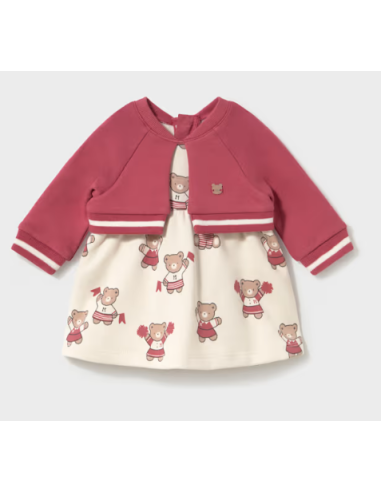 Vestido con rebeca bebé niña 