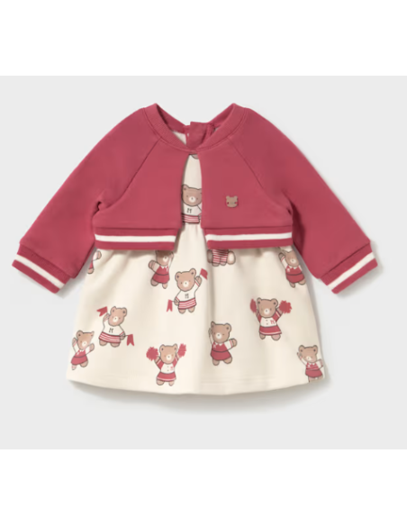 Vestido con rebeca bebé niña 