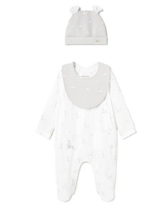 Set regalo pijama blanco recién nacido 