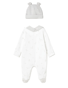 Set regalo pijama blanco recién nacido  2