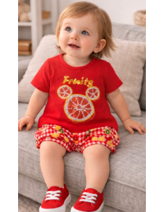 Conjunto blusa braguita bebé niña 
