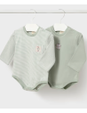 Pack 2 bodies unisex recién nacido 