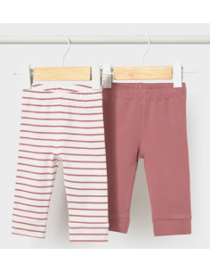 Pack 2 leggins unisex recién nacido 