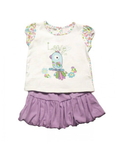 Conjunto falda bebe niña 