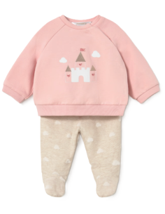 Conjunto polaina bebé niña  2